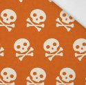 WHITE/ORANGE SKULLS OBROŻA Z SOFSHELLU 3CM/4CM/5CM